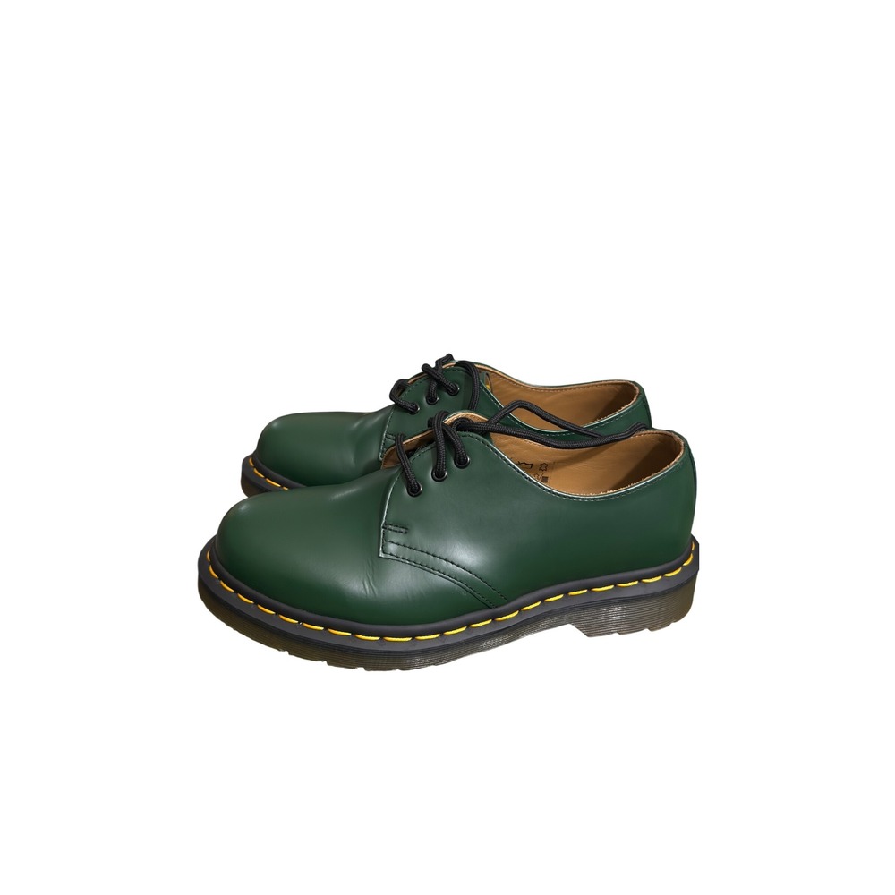 Dr. Martens 1461 Forest Green Smooth Leather 3-Eye Oxford Shoes NWOT Size 6L 5M - Picture 4 of 7
